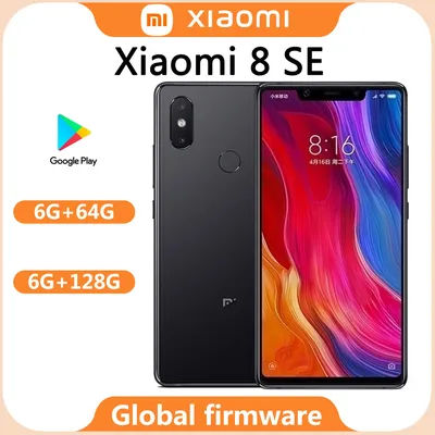 Global rom Xiaomi 8 SE Cellphone with Phone Case, Dual SIM Smartphone, 3120mAh Battery, Android Cell Phone, Original used phone