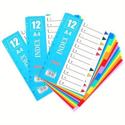 TEMU A4 File Dividers, 3 Packs Of 36 Sheets/60 Sheets, 12- Binder A4 Lever Arch, A4 Dividers For Lever Arch Ring Binders Used For A4 File Attachments.