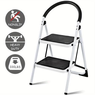TEMU Ergomaster Portable 2 Step Ladder Folding Step Stool W/ Anti-slip Platform 150 Kg