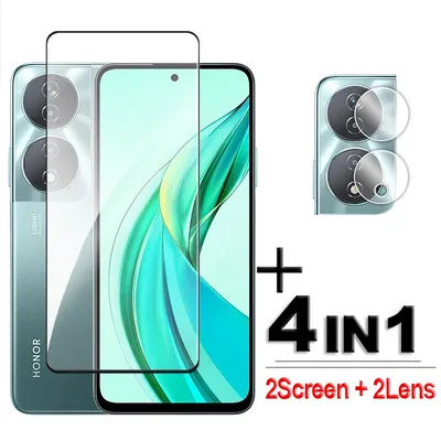 4in1 For Honor 90 Smart 5G Glass For Honor 90 Smart Tempered Glass 2.5D Full Cover Screen Protector