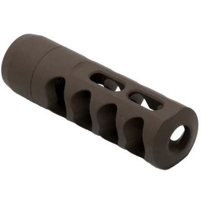 Tactical Precision Manufacturing Titanium Self Timing Side Ported .30 Caliber 5/8x24 Muzzle Brake Patriot Brown MBR-30-SPST-PBR-5824