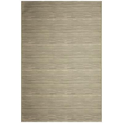 Miranda Tweed Stripe Indoor/Outdoor Area Rug Aqua by Brylane Home in Green (Size 1'7"X2'5")