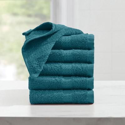 BH Studio 6-PC Wash Cloth Set by BH Studio in Peacock