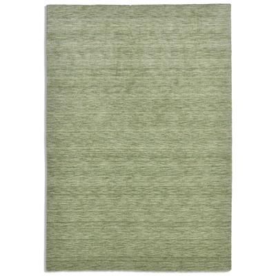 Tappeto tessuto a mano in lana vergine - verde chiaro - 70x140 cm