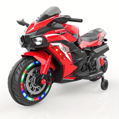 TEMU 12v Motorcycle Ride, Battery Operated 2 Wheeled Motorcycle Toy With Music Christmas Gift