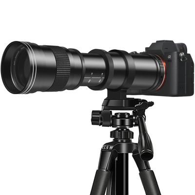 TEMU Eonix 420-800mm F/8.3-16 Telephoto Lens For Dslr Cameras, Manual , T-bracket With Interchangeable Sleeves, High-definition Optics For Versatile Photography