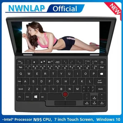 7 inch Mini Laptop Intel Procesador N95 16G RAM 256GB SSD With Touch Screen Pocket Netbook Windows 11 Notebook Pc Portable