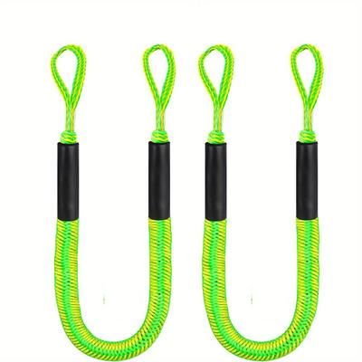 TEMU 2 Packs Bungee Dock Lines, 4 Feet Bungee Shock Cords Bungee Docking Rope Mooring Rope For Boat, Pwc, Pontoon, Kayak, Canoe, Watercraft