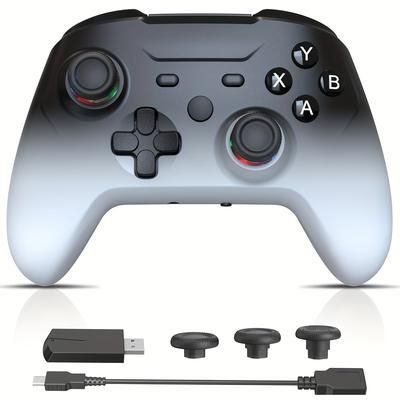 TEMU 2.4g Wireless Controller For N-switch Pc Steam Ps3 With Dual Motor Vibration, Zl Zr Key, Hall Linear Triggers Christmas Gift