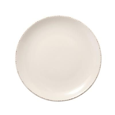 Libbey 113156 9" Round Farmhouse Plate - Porcelain, Cream White