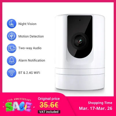 Ease Life App Security Baby Camera Indoor Home Security 2.4GHz 1080P Pet Dog Camera with Phone App Motion Detection 2-Way Talk