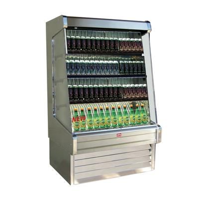 Howard-McCray SC-OD30E-5-SL-S 63" Vertical Open Air Cooler w/ 4 Levels, 115/208-230v, Silver