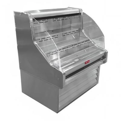 Howard-McCray SC-OS35E-4C-S-LED 51" Impulse Horizontal Open Air Cooler w/ 3 Levels, 115v, Stainless Steel