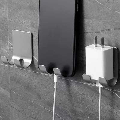 2pcs Razor Holder 304 Stainless Steel Men Shaving Shaver Razor Stand Shelf Shaving Razor Storage Rack Bathroom Hook Organizer