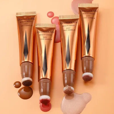 New Cream Bronzer Contour Blusher Beauty Wand Highlighter Blush With Cushion Liquid Face Bronzer Wand Stick Applicator Makeup