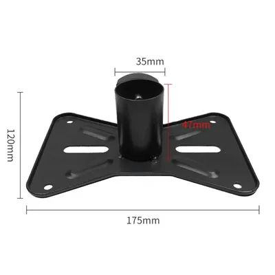 Trépied rotatif à montage métallique de 35mm, 1 pièce, pour support de haut-parleur DJ, adaptateur, capuchon supérieur, supports d'équipement Audio Pro