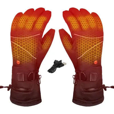 Electric Battery Heated Gloves Electric Heating Gloves Soft Ski Gloves Touchscreen Gloves For Women