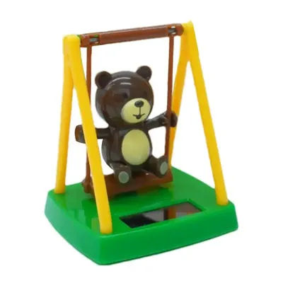 Swinging Solar Dancer Toy Cute Swing Bear Solar Dancing Bear Toy Solar Powered Figurine Car