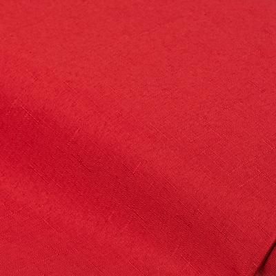Linge de table "Vienne" aspect lin, rouge