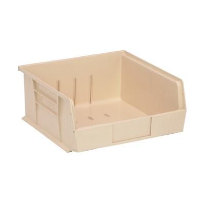 Quantum Food Service QUS235 IV Stack & Hang Shelf Bin - 10 7/8" x 11", Ivory, Beige