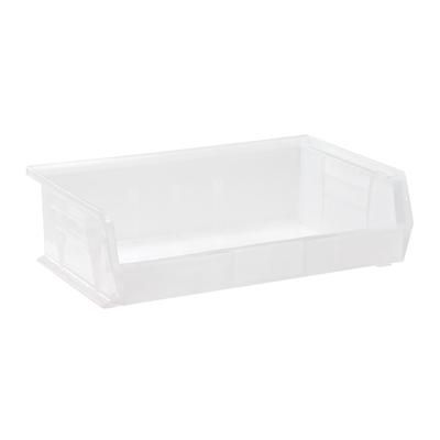 Quantum Food Service QUS245CL Stack & Hang Shelf Bin - 10 7/8" x 16 1/2", Clear