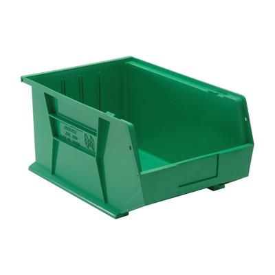 Quantum Food Service QUS255 GN Stack & Hang Shelf Bin - 16" x 11", Green