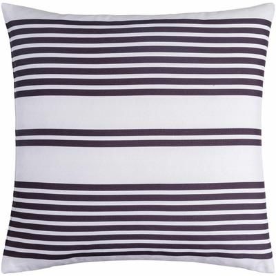 Akosua 22" Square Modern Off White/Black Outdoor Throw Pillow - Boutique Rugs