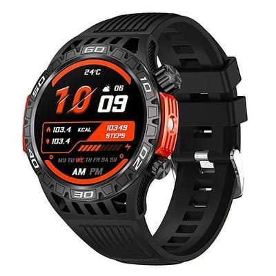 ht22 smart watch schermo da 1,46 pollici chiamata bluetooth ip68 impermeabile torcia led batteria grande 100 sport gps fitness track smart watch