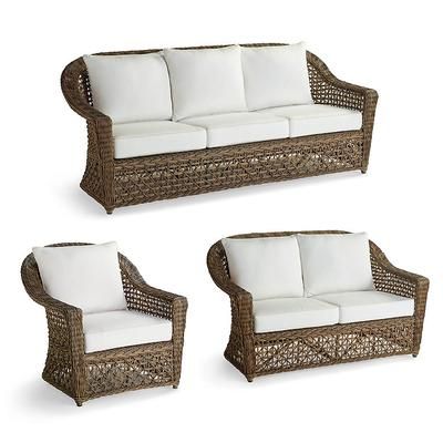Santa Rosa Seating Replacement Cushions - Chaise, Stripe, Resort Stripe Seaglass - Frontgate
