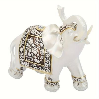 TEMU Vintage Exquisite Elephant Model Ornaments Statue Craft Gift Home Office Decoration