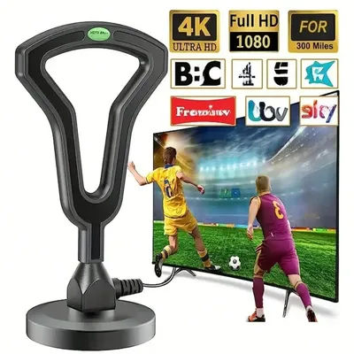 Digital HD TV Antenna with Strong Magnetic Base, TV Reception, Indoor and Outdoor, Newest, 2024