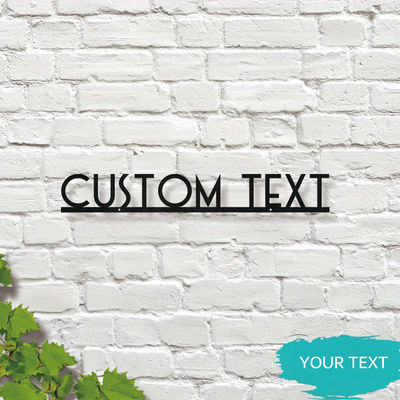 TEMU [2d Flat] Custom Metal Name Sign - Personalized Iron Wall Cut-out For Housewarming, Front Door, Garden Decor - Ideal For Christmas, Halloween, Back To School