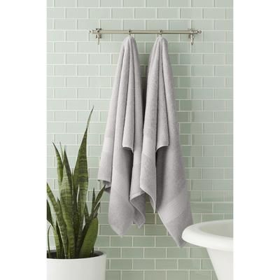 BH Studio 2-Pc. Bath Towel Set by BH Studio in Silver