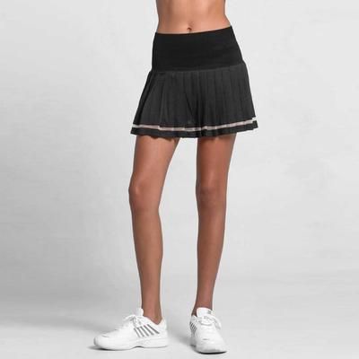 Lucky In Love Long Be Tulle Pleat Skirt Women's Tennis Apparel Black