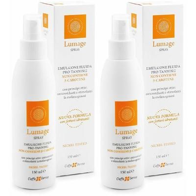 Cieffe Derma Lumage SPRAY® Preparatore Solare Set da 2 2x150 ml Flacon