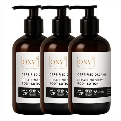 oxy8 Cosmetici naturali REPAIRING SILKY BODY LOTION – Set risparmio