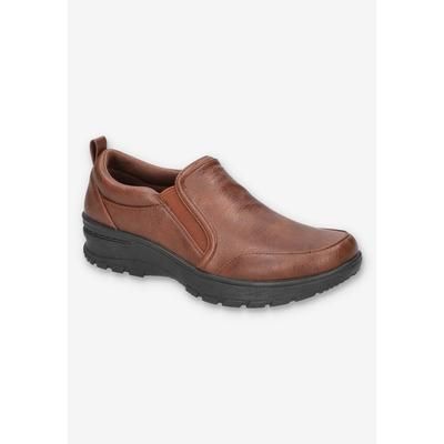 Extra Wide Width Women's Garland Flat by Easy Street in Tan (Size 8 WW)