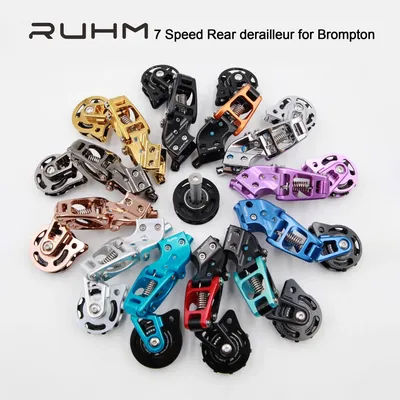 RUHM Bike Rear Derailleur 7 Speed Transmission Extension for Brompton Folding Bike A C P T GLine Chain Tension External Speed