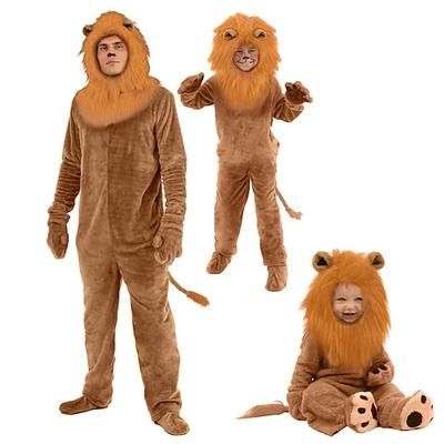 Costume da band di animali Fantasia animale Leone Costumi di Gruppo per Famiglie di Halloween Costume Divertente Bambini Adulti Per uomo Per donna Ragazzi Mascherata Settimana del libro Feste