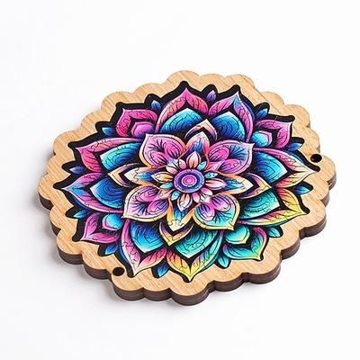 Puzzle in legno 'Fiori della Galassia' - progettato in modo intricato livello di difficoltà elevato colori vivaci perfetto per rompicapi stimolanti giocattoli educativi e regali pensierosi regalo di