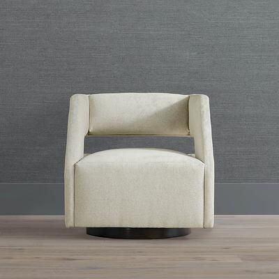 Carson Swivel Chair - Vanilla Crypton Nona Performance - Frontgate