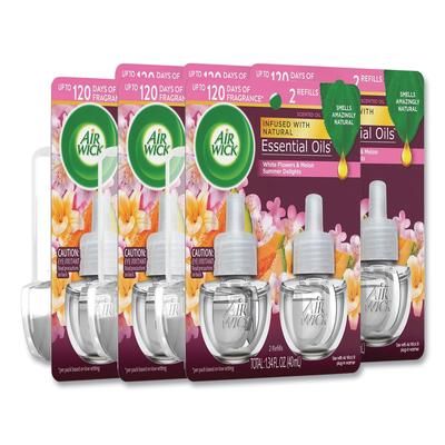 Air Wick 91112 Life Scents Scented Oil Refills, Summer Delights, 0.67 oz, 2/Pack, 6 Packs/Carton - Case of 6 Packs RAC91112