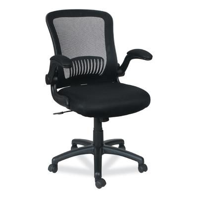Alera EBE4217 EB-E Series Swivel/Tilt Mid-Back Mesh Chair, Supports up to 275 lbs, Black Seat/Black Back, Black Base