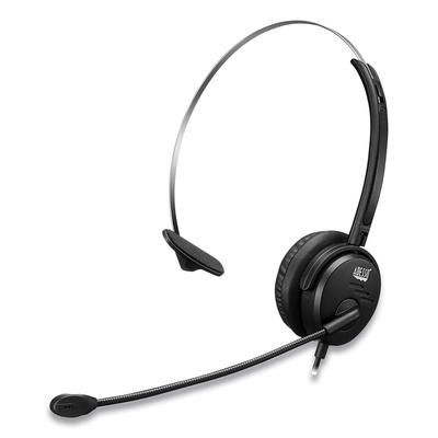 Adesso XTREAMP1 Xtream P1 USB Wired Multimedia Headset with Microphone, Monaural Over the Head, Black ADEXTREAMP1