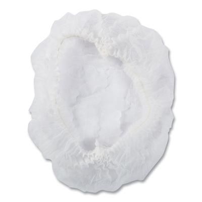 Amercare RP110NWP Latex-Free Operating Room Cap, Pleated, Polypropylene, White, 21", 100 Caps/Pack, 10 Packs/Carton - Case of 1000 RPPRP110NWP