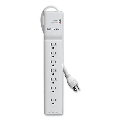 Belkin BE107200-06 Home/Office Surge Protector, 7 Outlets, 6 ft Cord, 2320 Joules, White BLKBE10720006