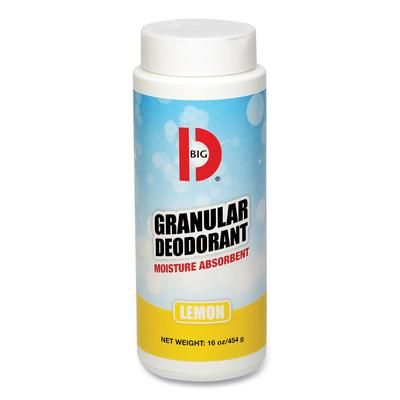 Big D Industries 150 Granular Deodorant, Lemon, 16 oz, Shaker Can, 12/Carton - Case of 12