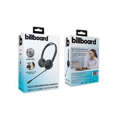 Billboard® BB2948 Telecom Headset, Binaural, Over the Head/Behind the Head, Black ECABB2948