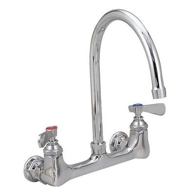 BK Resources BKFW3GM WorkForce Standard Duty Faucet, 7.88" Height/3" Reach, Chrome-Plated Brass