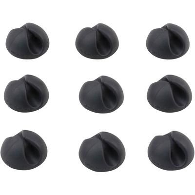 Bluelounge BLUCDMBL Cable Clip, CableDrop, Mini, 4/5"Wx4/5"Lx2/5"H, 9/PK, Black - Pack of 9 AVTBLUCDMBL